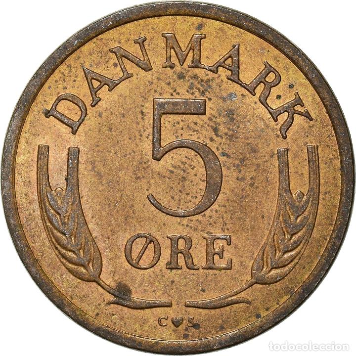 Monedas antiguas de Europa: [#934329] Moneda, Dinamarca, 5 &Ouml;re, 1966 - Foto 2
