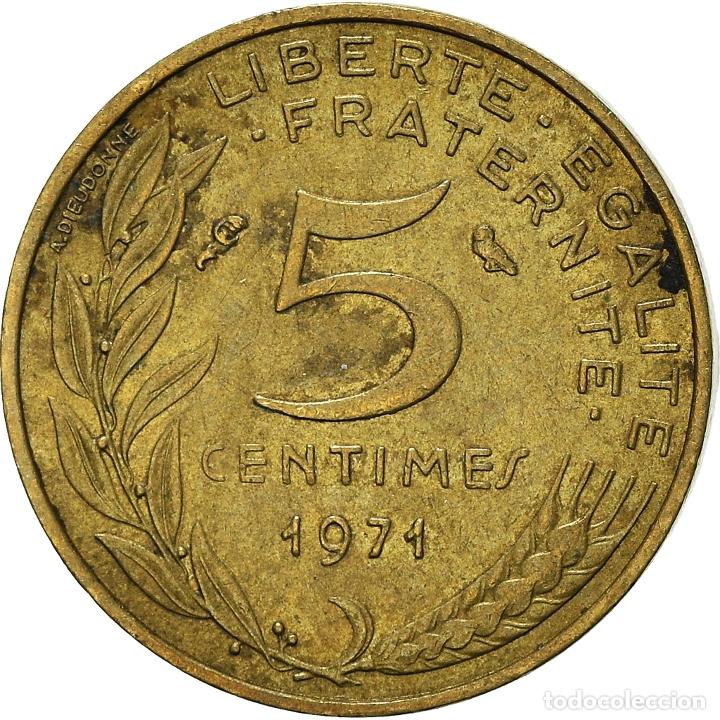 Monedas antiguas de Europa: [#936732] Moneda, Francia, 5 Centimes, 1971 - Foto 2