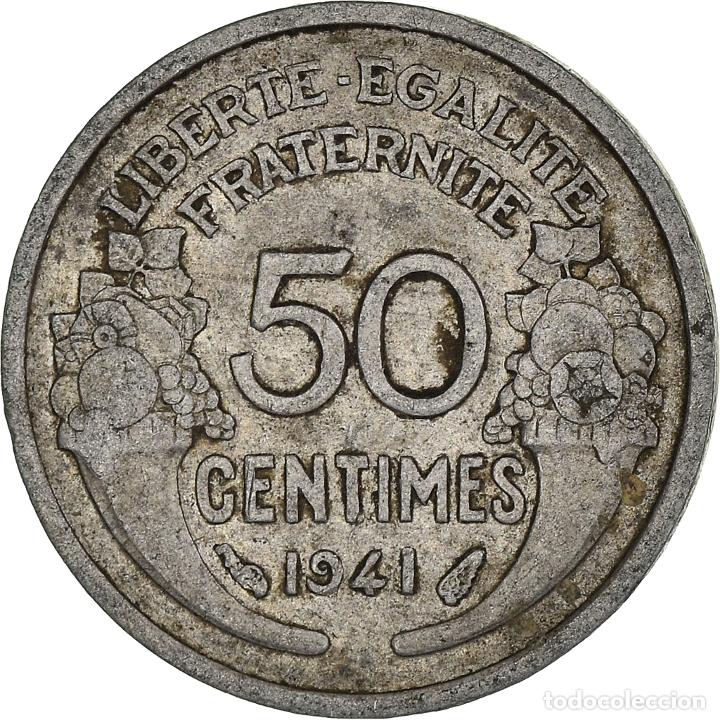 Monedas antiguas de Europa: [#937745] Moneda, Francia, 50 Centimes, 1941 - Foto 2