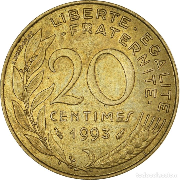 Monedas antiguas de Europa: [#938136] Moneda, Francia, 20 Centimes, 1993 - Foto 2