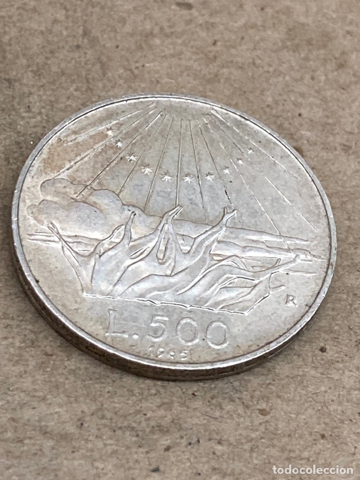 Monedas antiguas de Europa: Moneda de plata 500 L 1965 - Foto 2