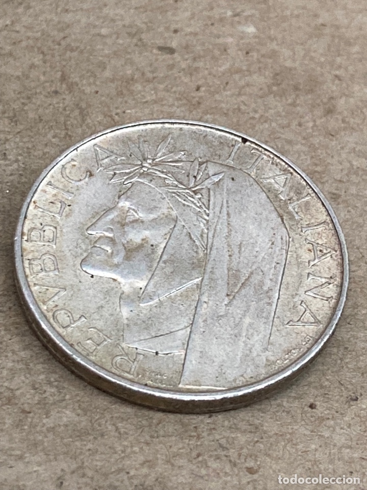 Monedas antiguas de Europa: Moneda de plata 500 L 1965 - Foto 1
