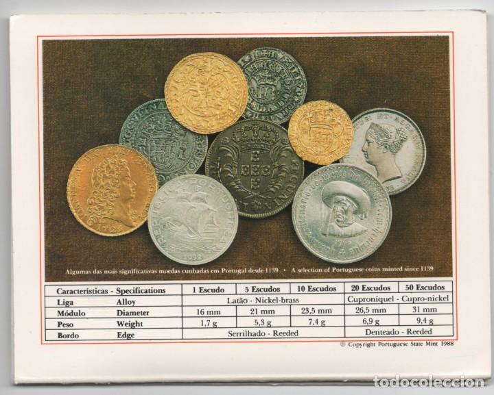 Monedas antiguas de Europa: CARPETA PORTUGAL 1987 AÑO COMPLETO * COLECCION 6 MONEDAS BRILLANTES SIN CIRCULAR - Foto 4 - 320710033