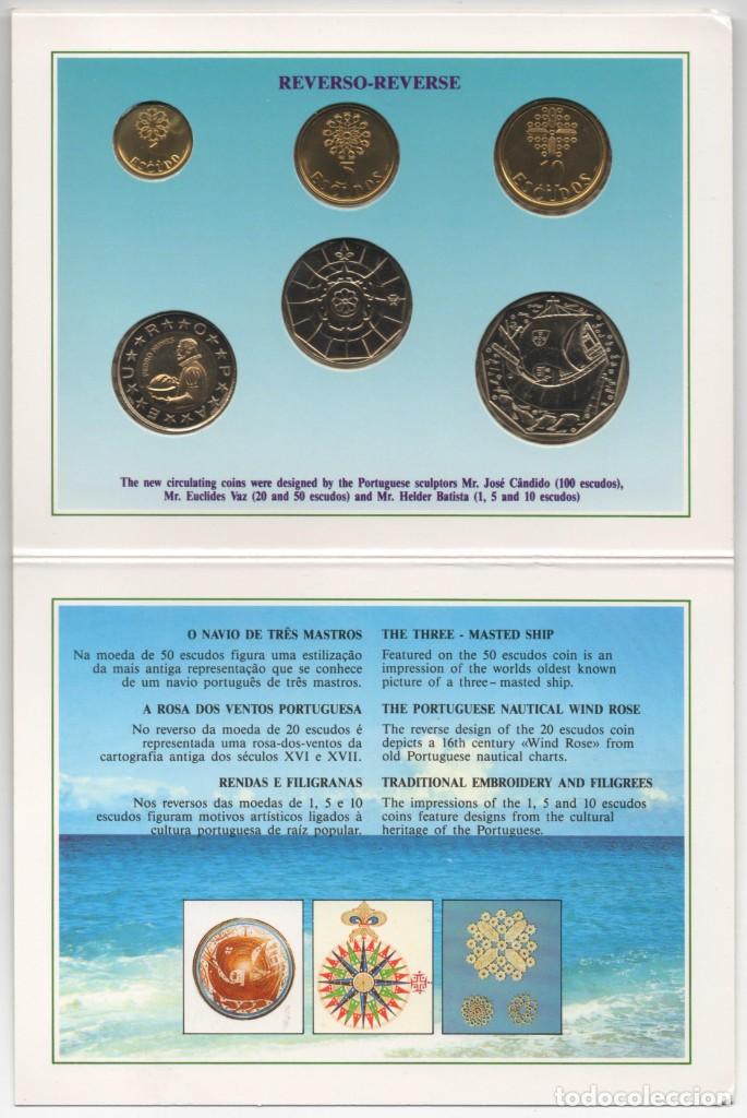 Monedas antiguas de Europa: CARPETA PORTUGAL 1989 AÑO COMPLETO * COLECCION 6 MONEDAS BRILLANTES SIN CIRCULAR - Foto 3 - 320710293