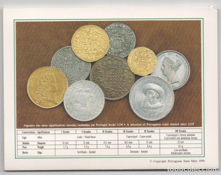 Monedas antiguas de Europa: CARPETA PORTUGAL 1989 AÑO COMPLETO * COLECCION 6 MONEDAS BRILLANTES SIN CIRCULAR - Foto 4 - 320710293