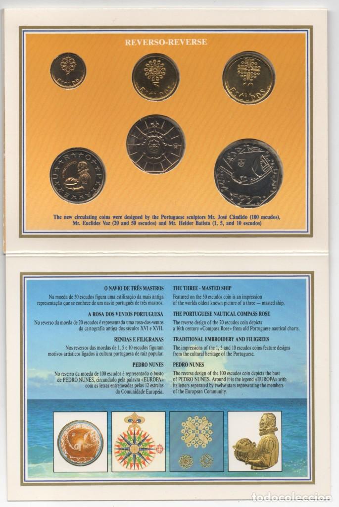 Monedas antiguas de Europa: CARPETA PORTUGAL 1990 AÑO COMPLETO * COLECCION 6 MONEDAS BRILLANTES SIN CIRCULAR - Foto 3 - 320710353