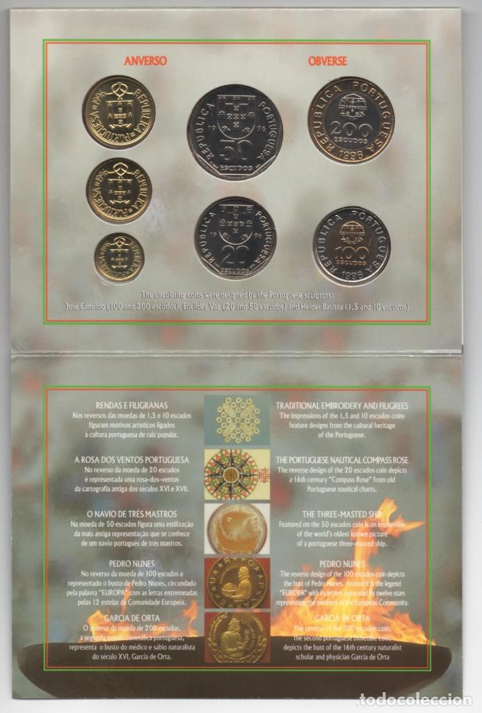Monedas antiguas de Europa: CARPETA PORTUGAL 1996 AÑO COMPLETO * COLECCION 8 MONEDAS BRILLANTES SIN CIRCULAR - Foto 4 - 320711223
