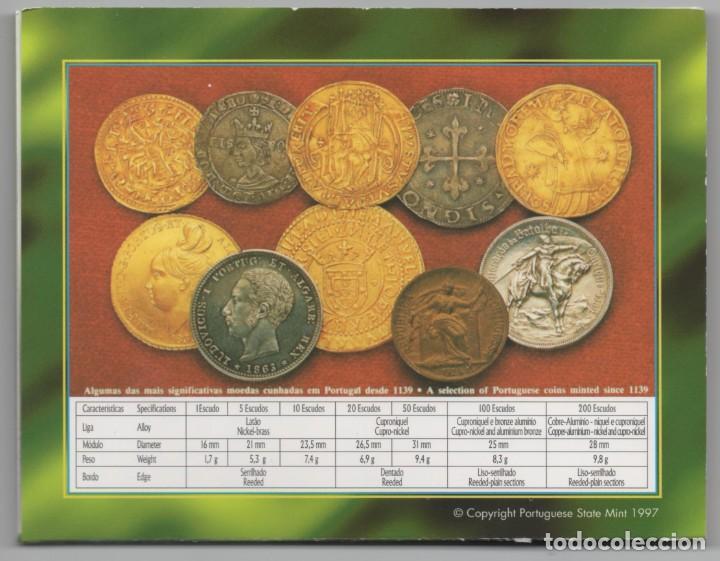 Monedas antiguas de Europa: CARPETA PORTUGAL 1997 AÑO COMPLETO * COLECCION 9 MONEDAS BRILLANTES SIN CIRCULAR - Foto 5 - 320711318