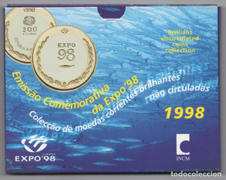 Monedas antiguas de Europa: CARPETA PORTUGAL 1998 AÑO COMPLETO * COLECCION 8 MONEDAS BRILLANTES SIN CIRCULAR - Foto 1 - 320711518