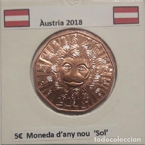 Alte M&uuml;nzen aus Europa: 5 euros Austria / &Ouml;sterreich 2018 Moneda a&ntilde;o nuevo / New year coin