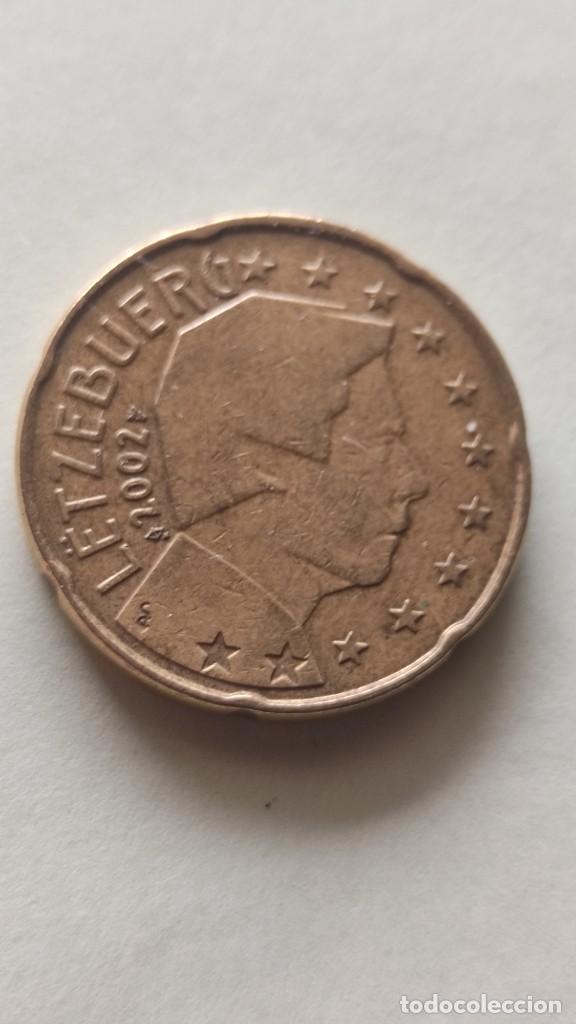 Monedas antiguas de Europa: Luxemburgo-20 centimos euro-2002.