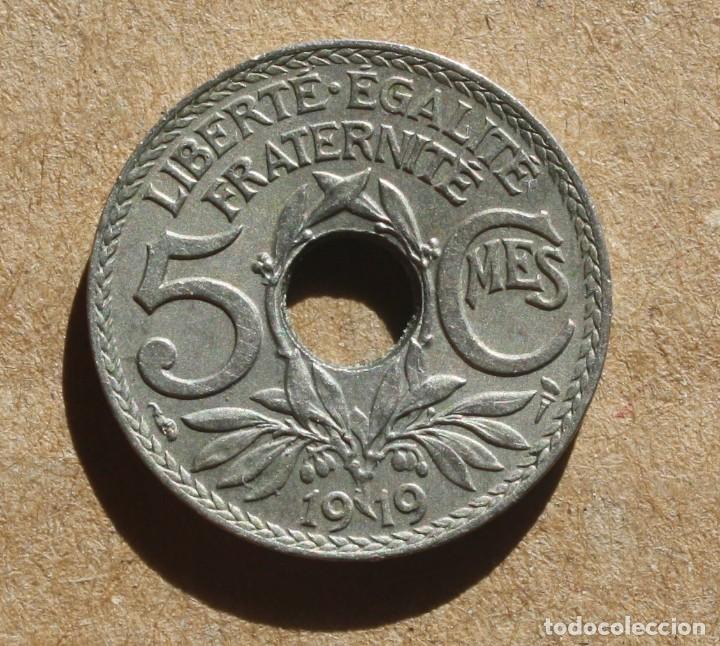 Monedas antiguas de Europa: FRANCIA - 5 CENTIMES 1919 mbc+ - Foto 1
