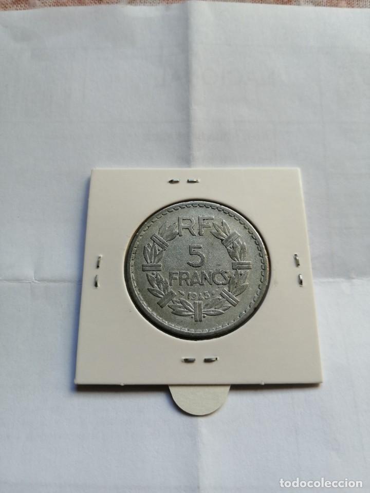Monedas antiguas de Europa: Francia 5 Francos 1945 - Foto 2