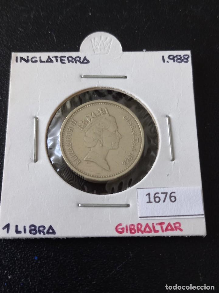 Monedas antiguas de Europa: Gibraltar 1 libra 1988 - Foto 1