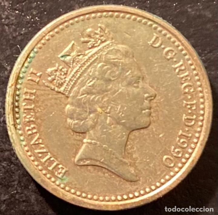 Monedas antiguas de Europa: GRAN BRETA&Ntilde;A ONE POUND 1990 - Foto 1
