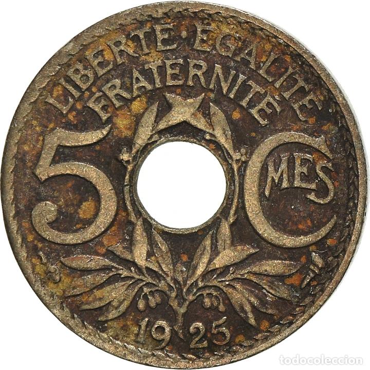Monedas antiguas de Europa: [#968641] Moneda, Francia, 5 Centimes, 1925 - Foto 2