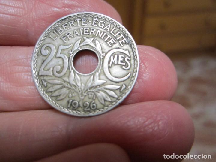 Monedas antiguas de Europa: MONEDA DE FRANCIA 25 C&Eacute;NTIMOS DE 1926 - Foto 2
