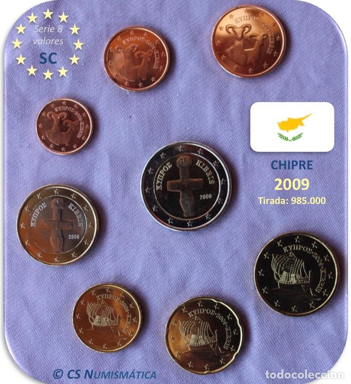 Monedas antiguas de Europa: Serie Chipre 2009 SC - Foto 1