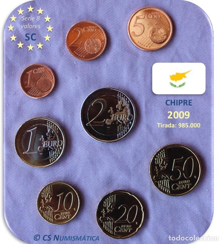 Monedas antiguas de Europa: Serie Chipre 2009 SC - Foto 2