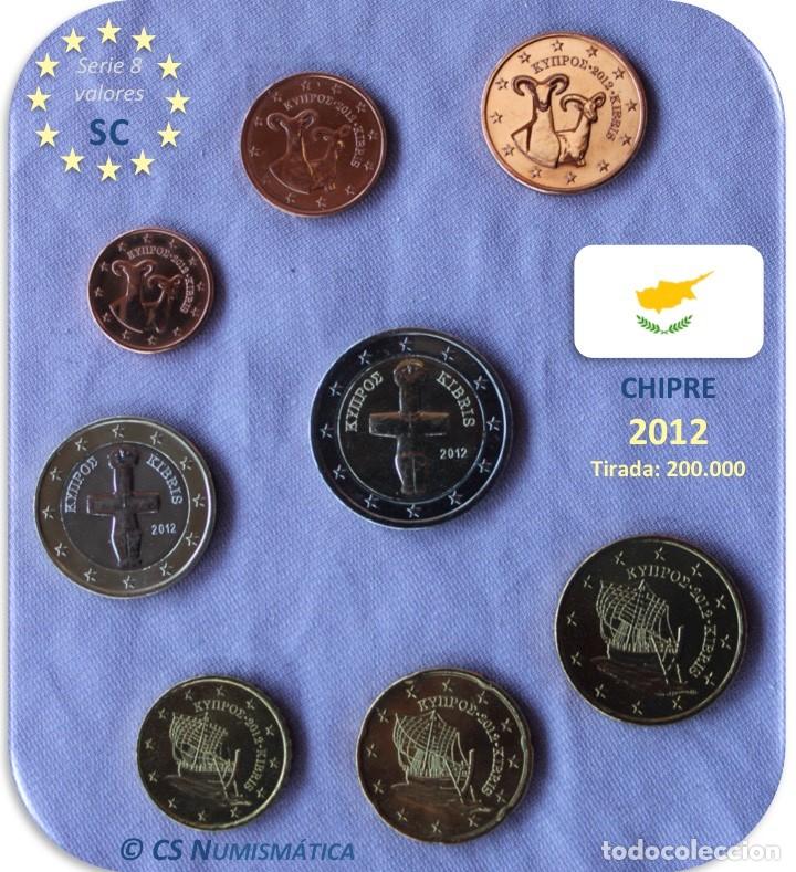 Monedas antiguas de Europa: Serie Chipre 2012 SC - Foto 1