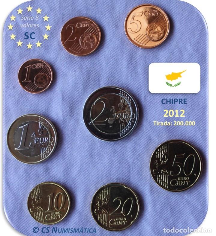Monedas antiguas de Europa: Serie Chipre 2012 SC - Foto 2