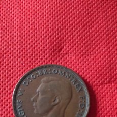 Monedas antiguas de Europa: MONEDA COBRE GEORGIUS VI ONE PENNY - 1945