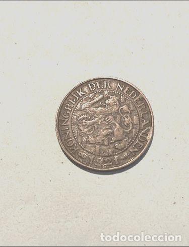 Monedas antiguas de Europa: holanda 1 cent 1921 cobre - Foto 1