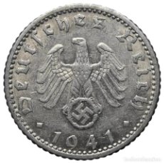 Monedas antiguas de Europa: 50 REICHSPFENNIG - 1941 - CECA «D» (MÚNICH) - KM# 96 - ALEMANIA NAZI (TERCER REICH). Lote 325745663