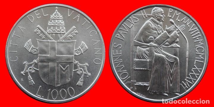 Monedas antiguas de Europa: SILVER 1000 LIRAS 1986 PLATA SIN CIRCULAR VATICANO-72208
