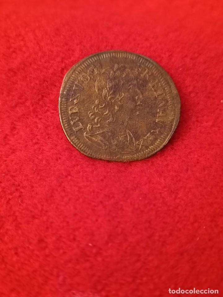 Monedas antiguas de Europa: Jet&oacute;n de Luis XV, - Foto 1