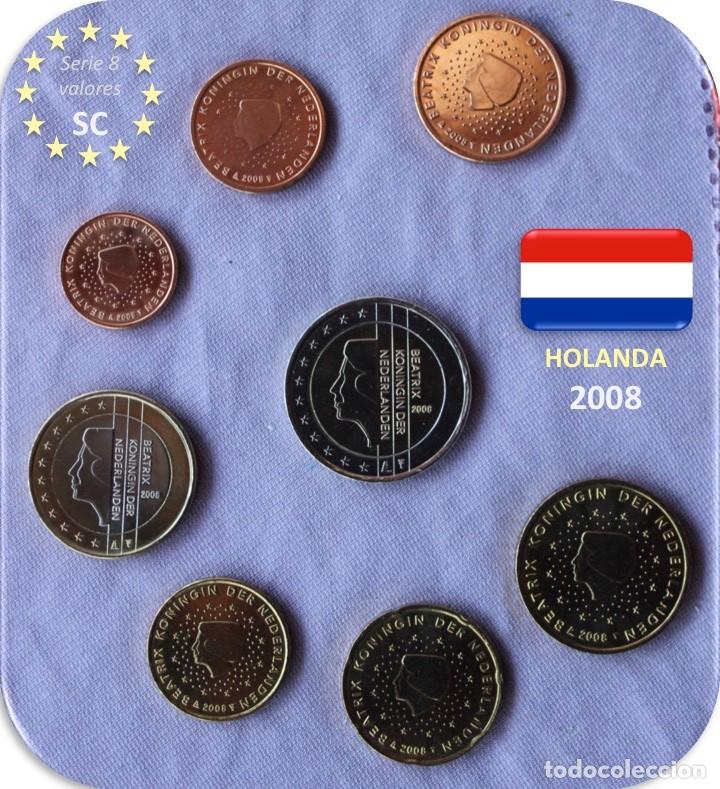 Monedas antiguas de Europa: Serie Holanda 2008 SC - Foto 1