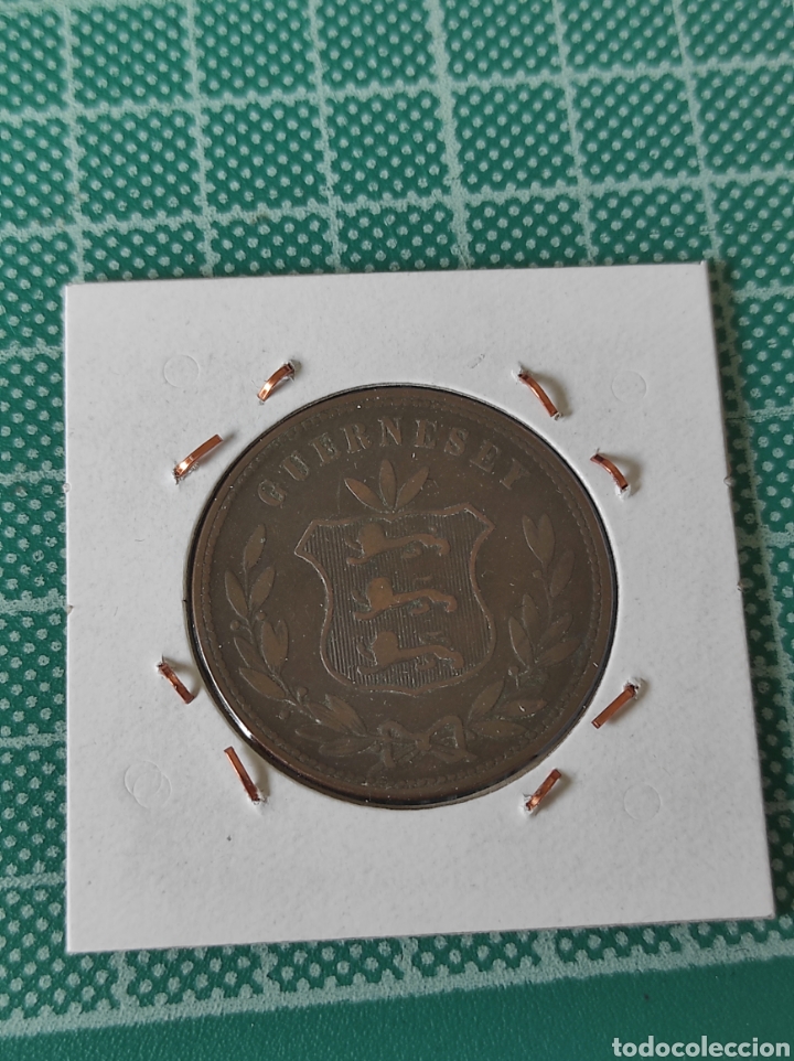 Monedas antiguas de Europa: Moneda 8 doubles 1864 km# 7 - Foto 2