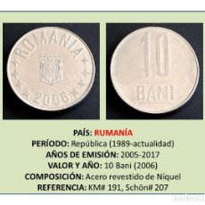 Monedas antiguas de Europa: MONEDA DE 10 BANI (2006) (RUMANÍA). Lote 242944420