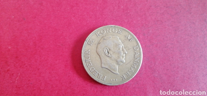 Monedas antiguas de Europa: 2 coronas de Dinamarca 1951 - Foto 2