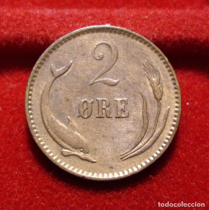 Monedas antiguas de Europa: DINAMARCA - 2 ORES 1902 - Foto 2