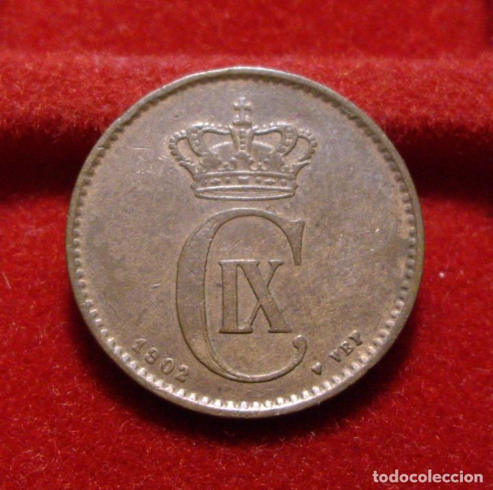 Monedas antiguas de Europa: DINAMARCA - 2 ORES 1902 - Foto 1