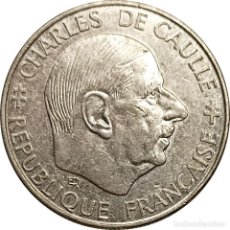 Monedas antiguas de Europa: FRANCIA. 1 FRANCO DE 1988 (30 ANIVERSARIO QUINTA REPÚBLICA). CHARLES DE GAULLE. KM# 963. (023).. Lote 198925083