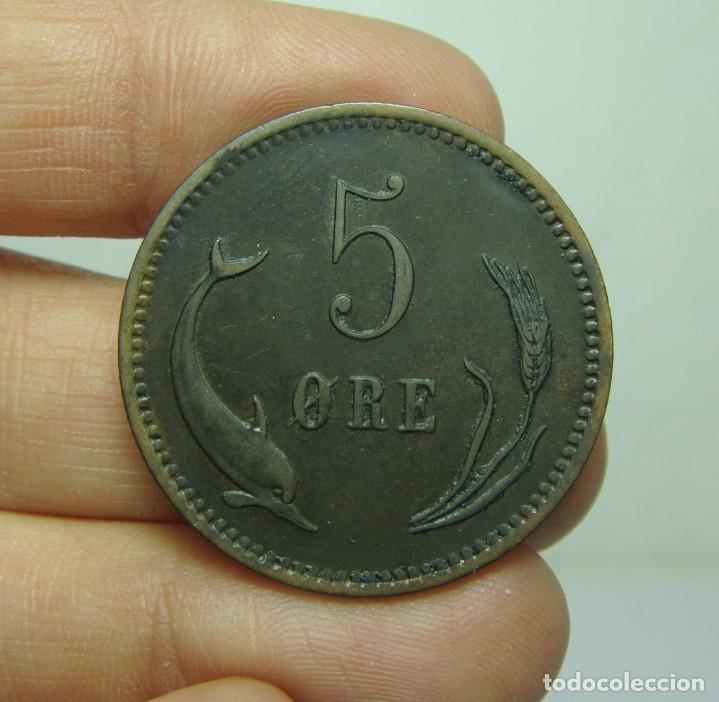 Monedas antiguas de Europa: 5 Ore. Dinamarca - 1874 - Foto 1