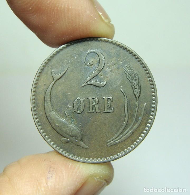Monedas antiguas de Europa: 2 Ore. Dinamarca - 1875 - Foto 2