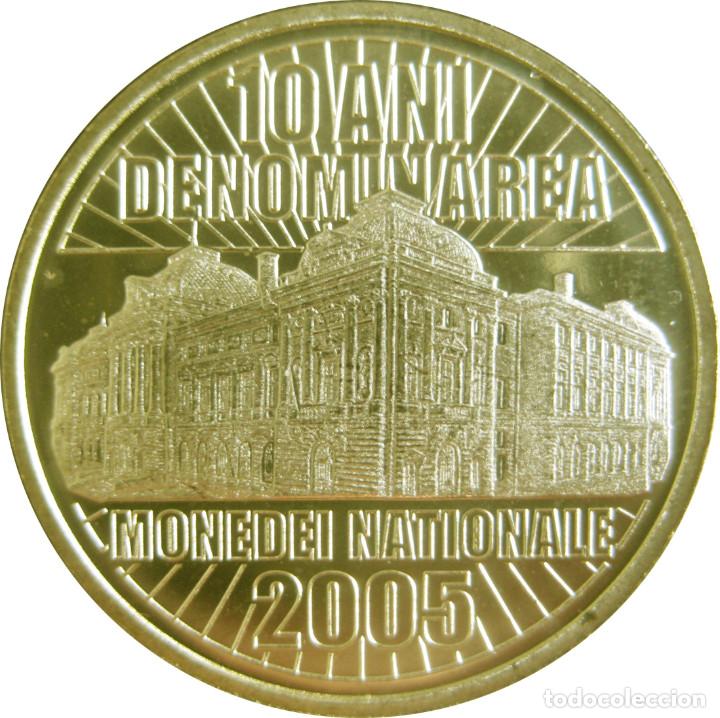 Monedas antiguas de Europa: Ruman&iacute;a, 50 Bani 2015 ''10 Aniv. de la nueva Moneda'' UC#101./ Nueva, Sin Circular. Fotos.