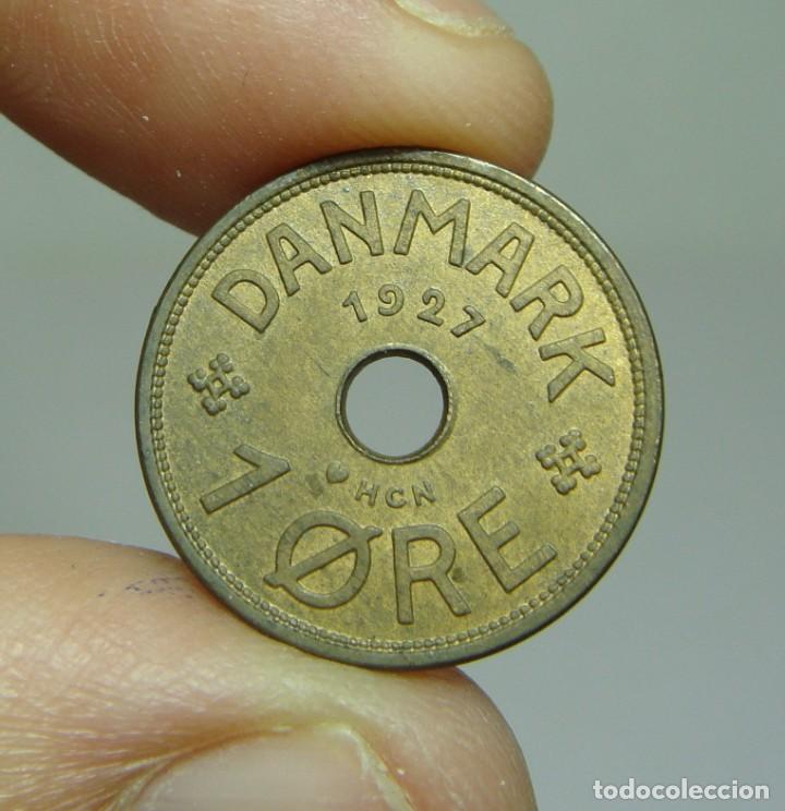 Monedas antiguas de Europa: 1 Ore. Dinamarca - 1927 - Foto 2
