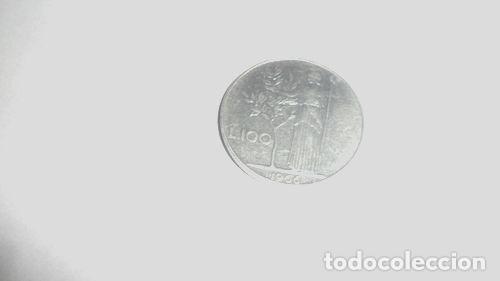 Alte M&uuml;nzen aus Europa: moneda italia 100 liras 1966 r