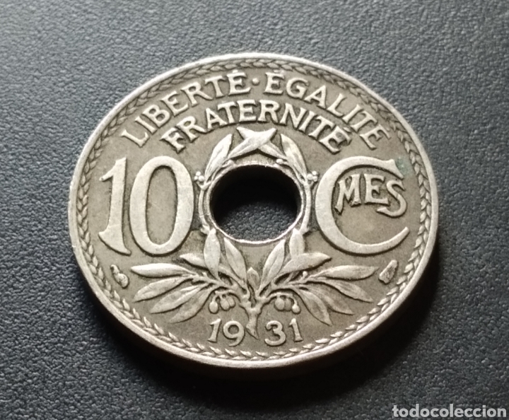 Monedas antiguas de Europa: MONEDA - FRANCIA 10 CENTIMOS 1931 - Foto 3