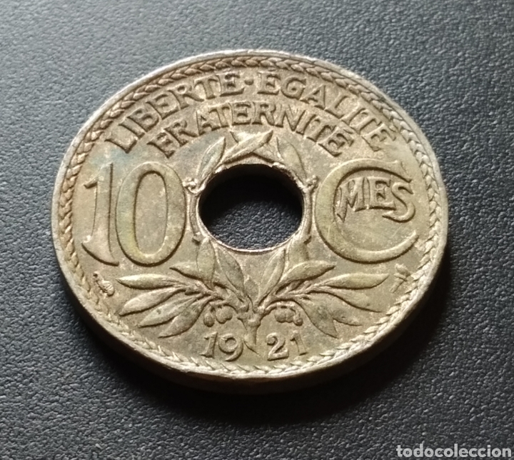 Monedas antiguas de Europa: MONEDA - FRANCIA 10 CENTIMOS 1921 - Foto 3