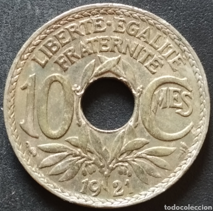 Monedas antiguas de Europa: MONEDA - FRANCIA 10 CENTIMOS 1921 - Foto 1