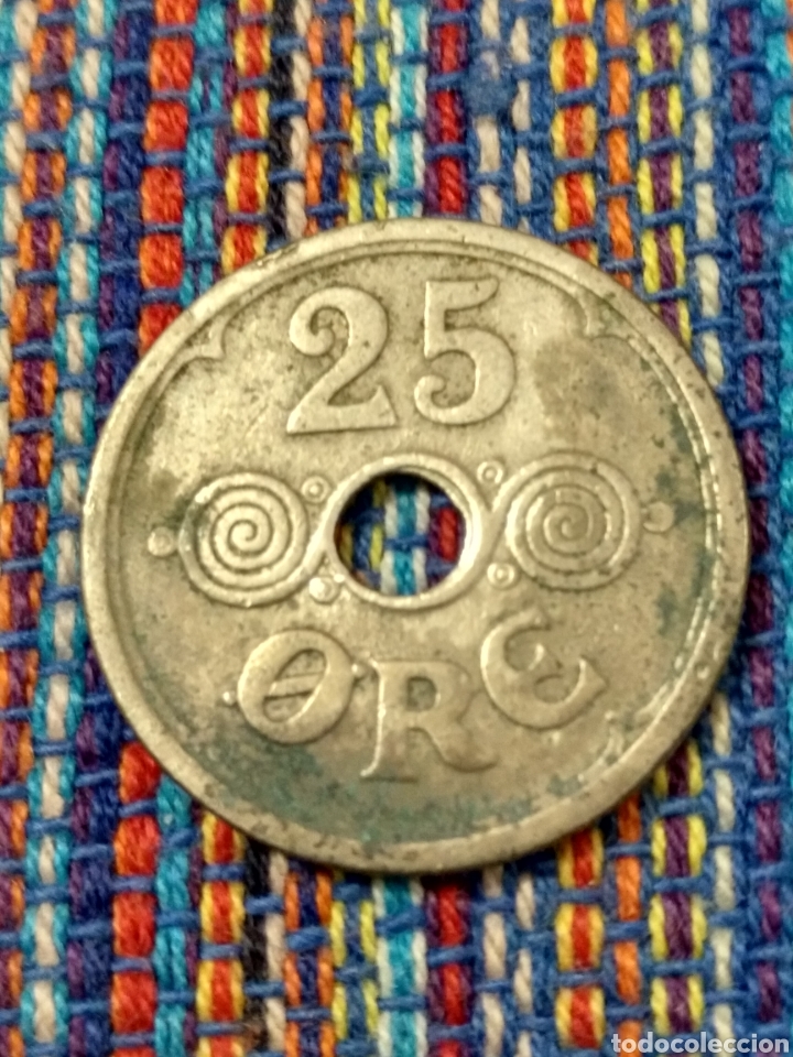 Monedas antiguas de Europa: D- 25 ORE 1925 DINAMARCA - Foto 2