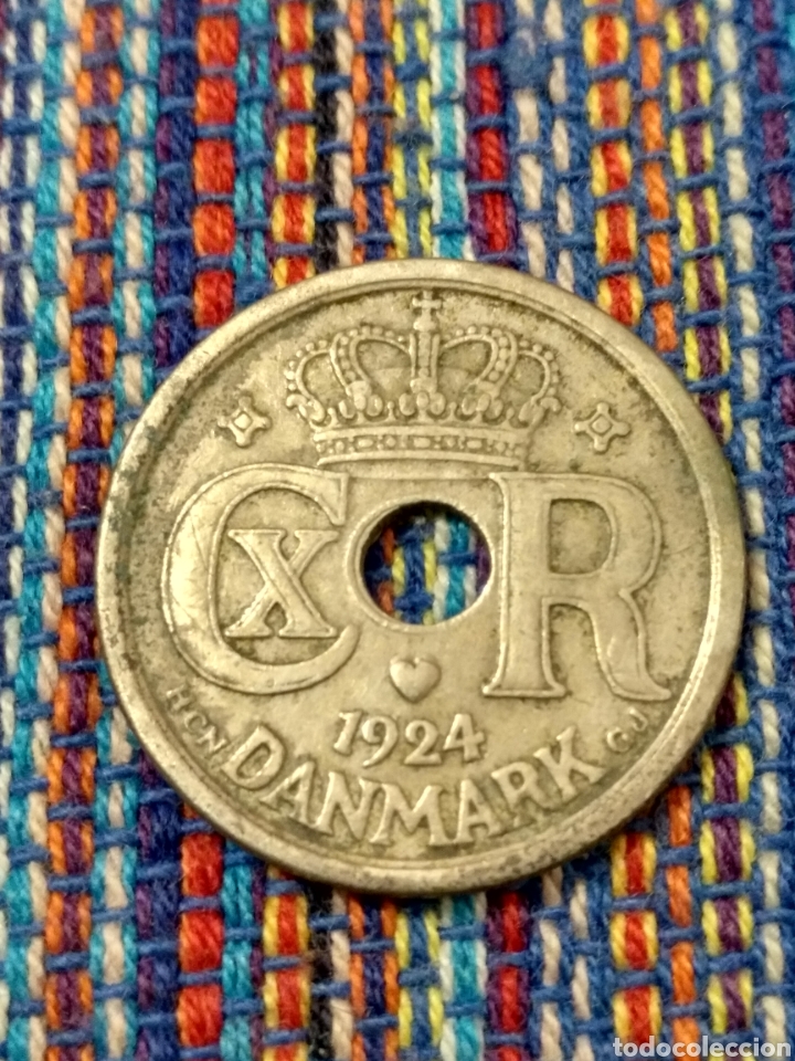 Monedas antiguas de Europa: D- 25 ORE 1925 DINAMARCA - Foto 1