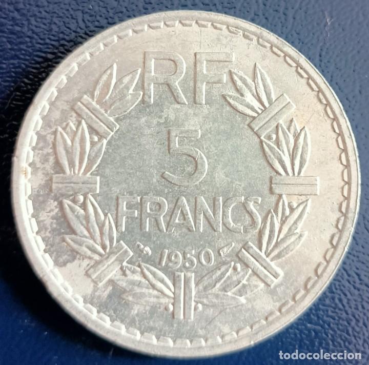 Monedas antiguas de Europa: 5 Francs 1950 - Francia - Foto 1