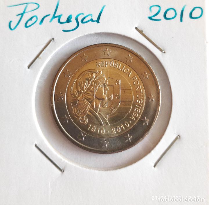 Monedas antiguas de Europa: Moneda de 2&euro; cc, Portugal 2010, Rep&uacute;blica Portuguesa, SC