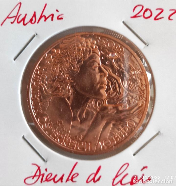Monedas antiguas de Europa: Moneda de 10&euro; Austria 2022, Diente de Le&oacute;n. - Foto 1